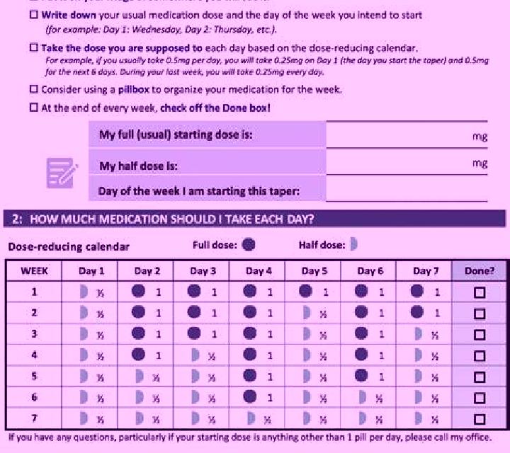 Celexa celexa tapering schedule medication