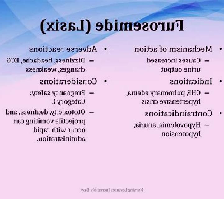 Lasix lasix classification and action pharmacy