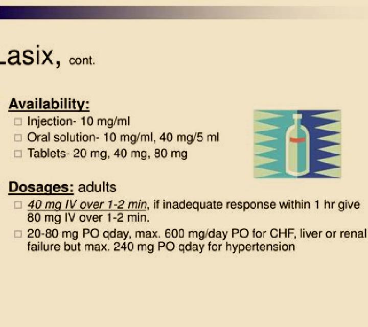 Lasix lasix ivp rate medication