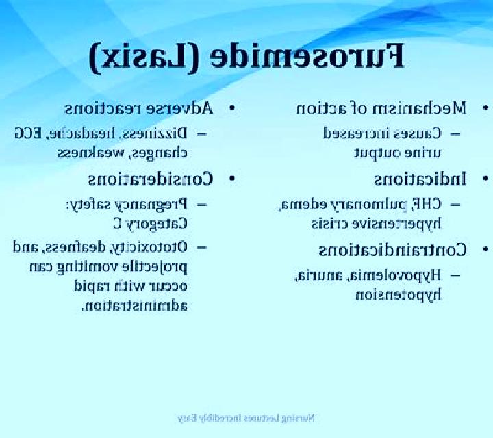 Lasix lasix nursing classification medication
