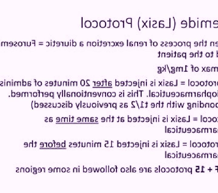 Lasix lasix protocol pre contest medication