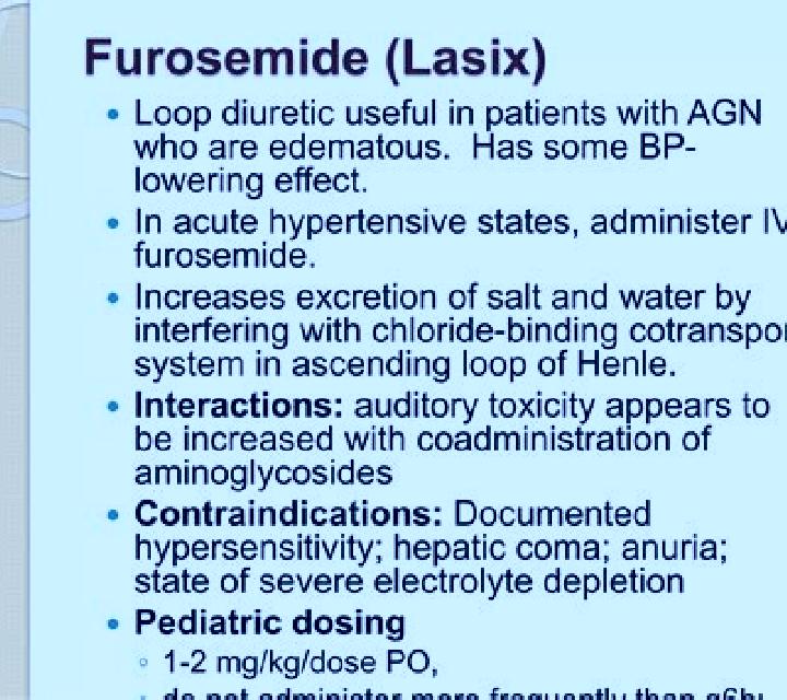 Lasix lasix toxicity pharmacy