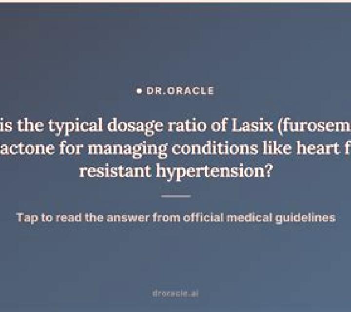 Lasix spironolactone lasix ratio medication
