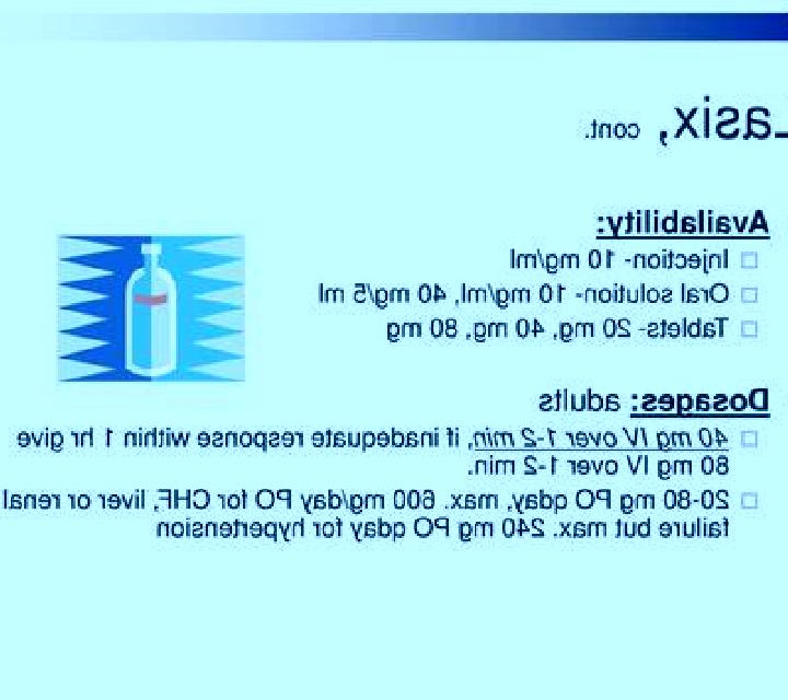 Lasix why push lasix slowly medication