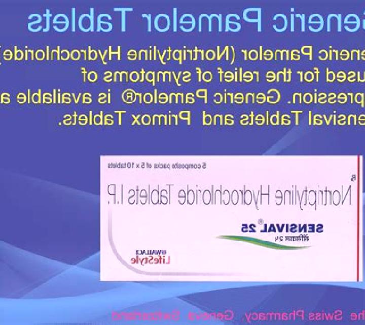 Pamelor tablet