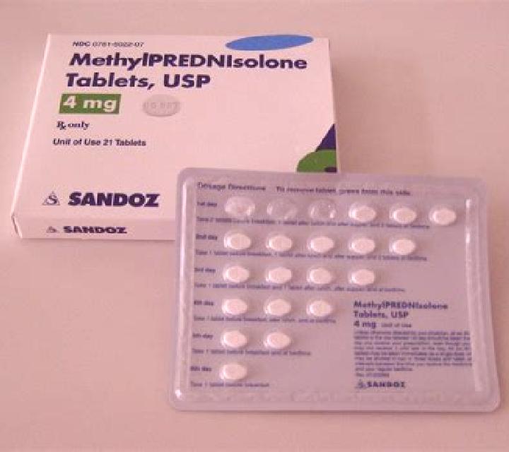 Prednisolone methyl prednisolone dose pack tablet