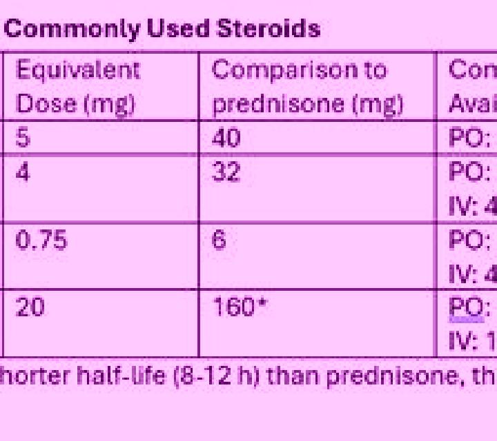 Prednisolone prednisolone conversion chart pills